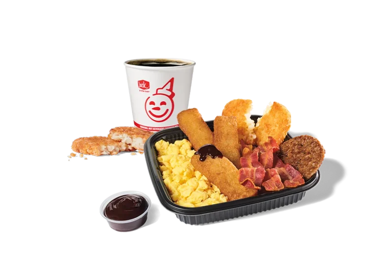 3PC Banana French Toast Sticks Platter Bacon & Sausage Combo