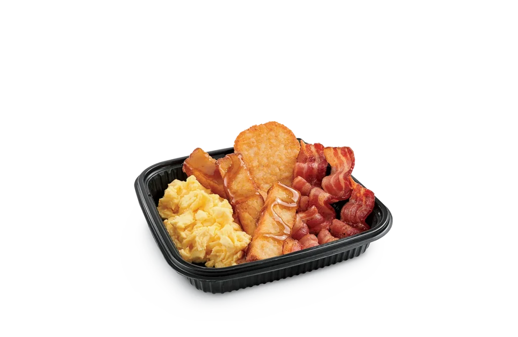 3PC Classic French Toast Sticks Platter Bacon