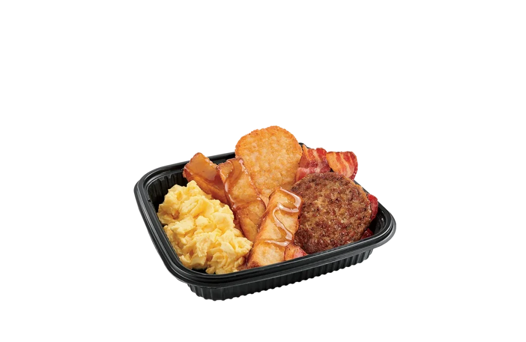 3PC Classic French Toast Sticks Platter  Bacon & Sausage