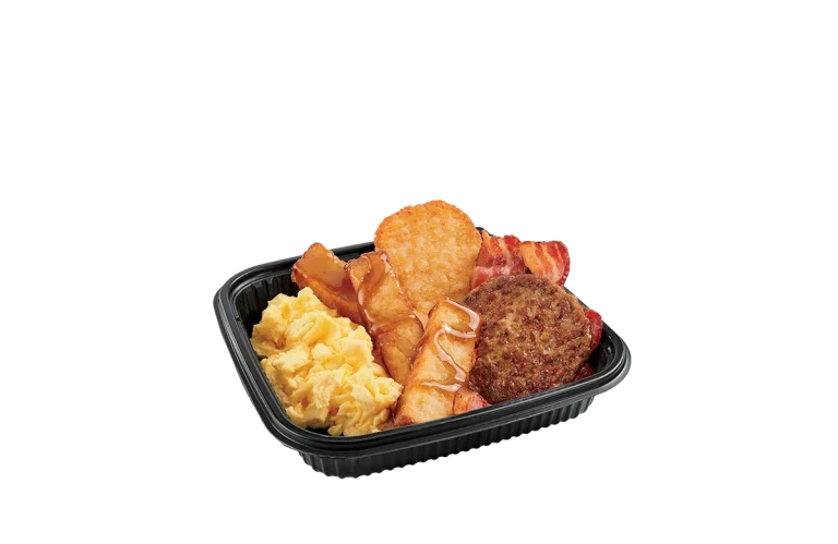 3PC Classic French Toast Sticks Platter Bacon & Sausage