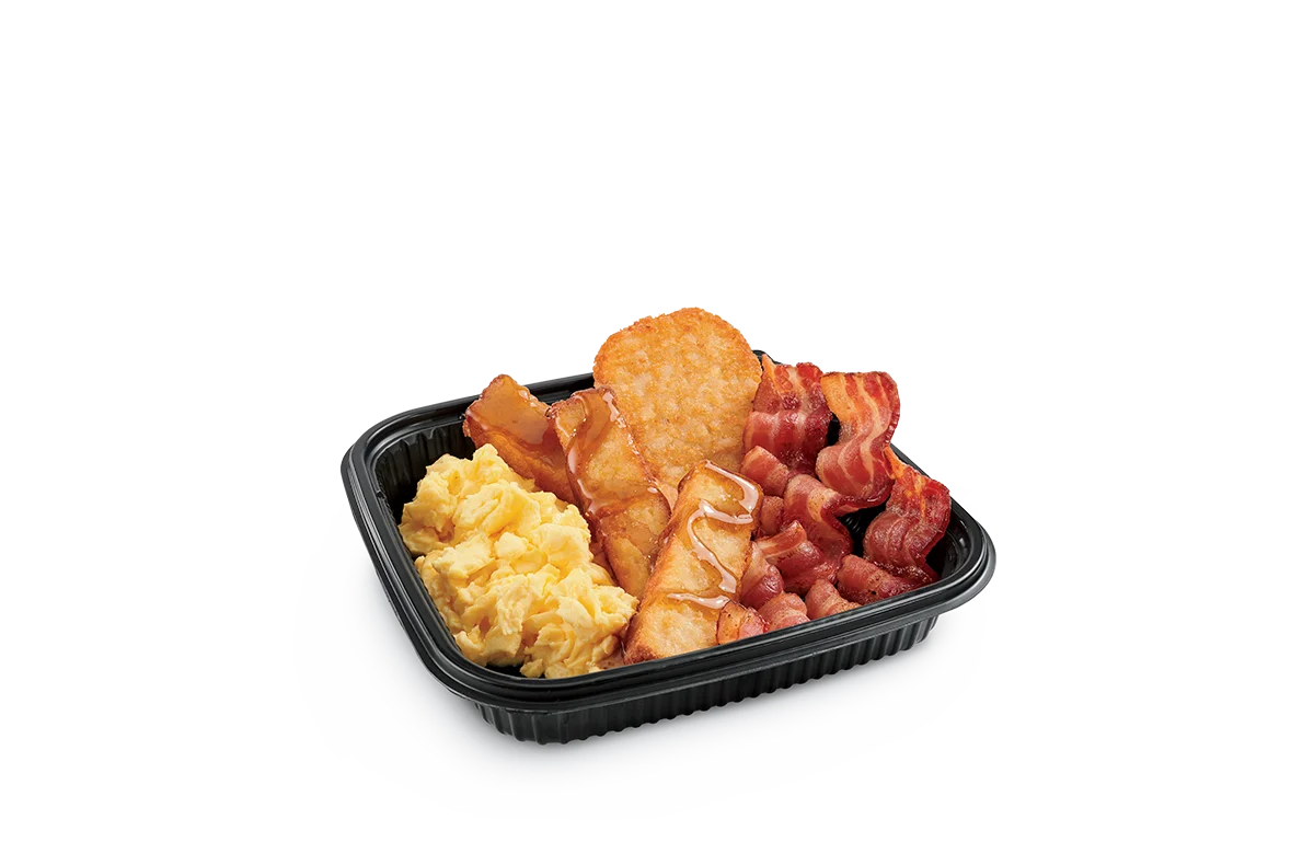 3PC Classic French Toast Sticks Platter Bacon
