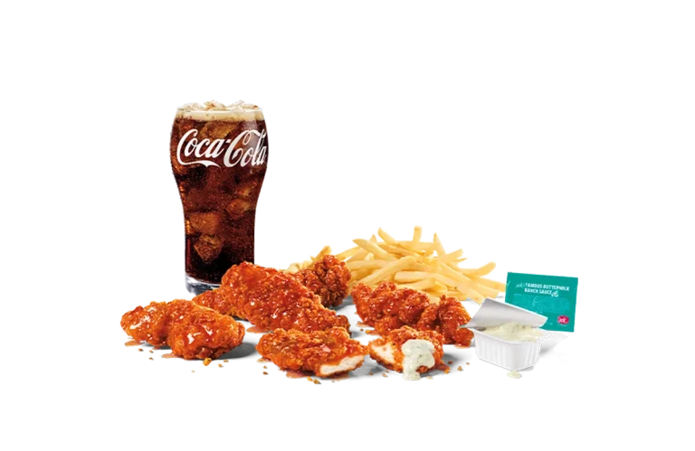 5PC Hot Honey Spicy Chicken Strips Combo