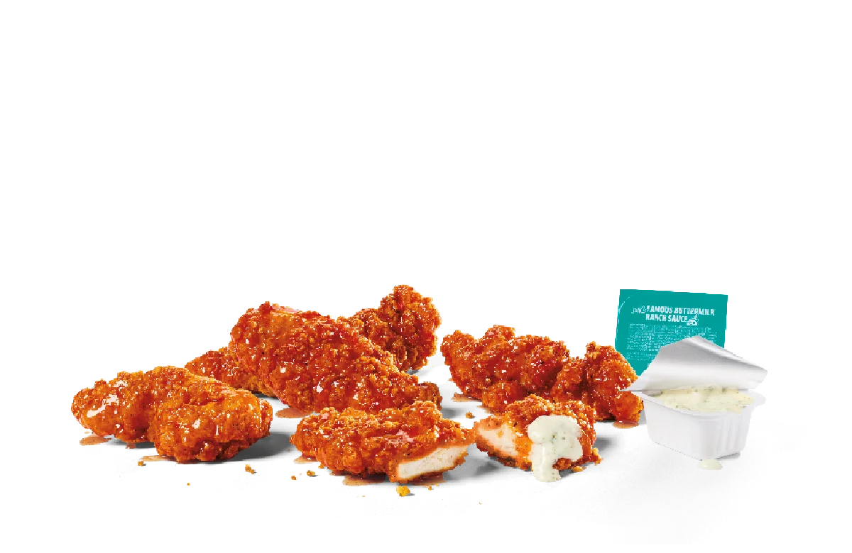 5PC Hot Honey Spicy Chicken Strips