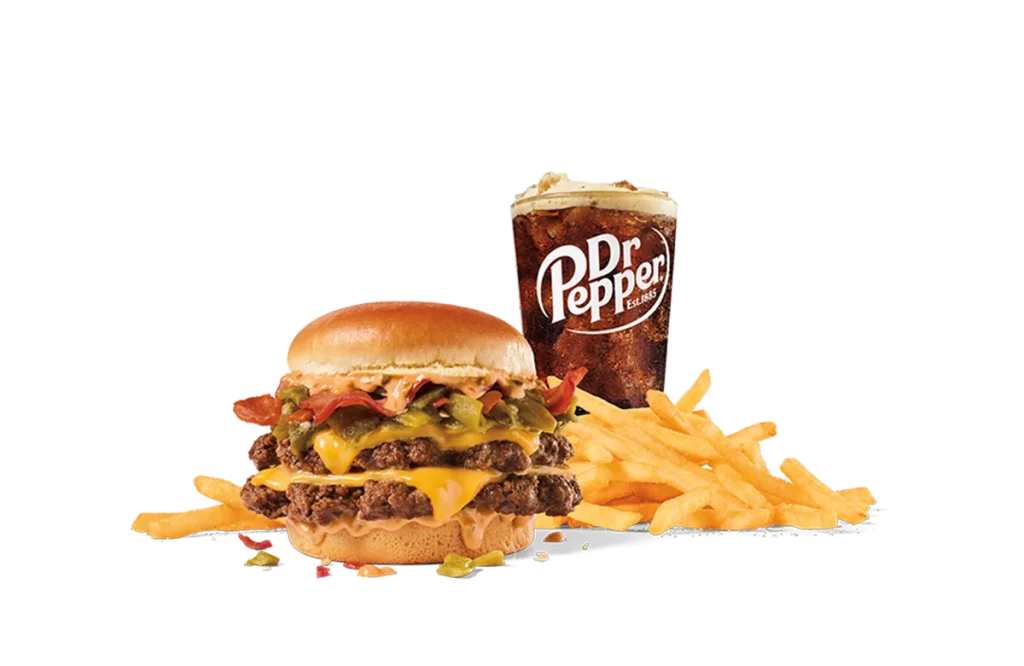Bacon Double Green Chile Smashed Jack Combo