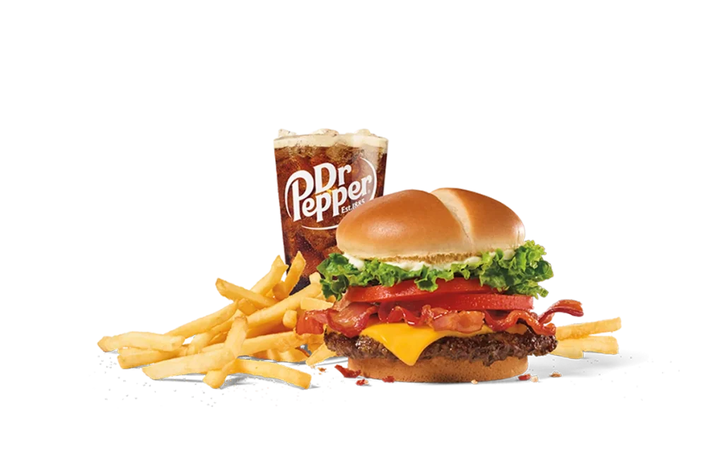 Maple Candied Bacon Cheeseburger Combo