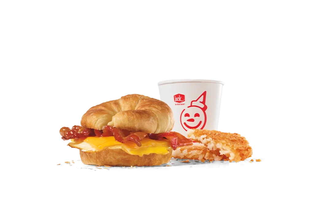 Maple Candied Bacon Croissant Sandwich Combo