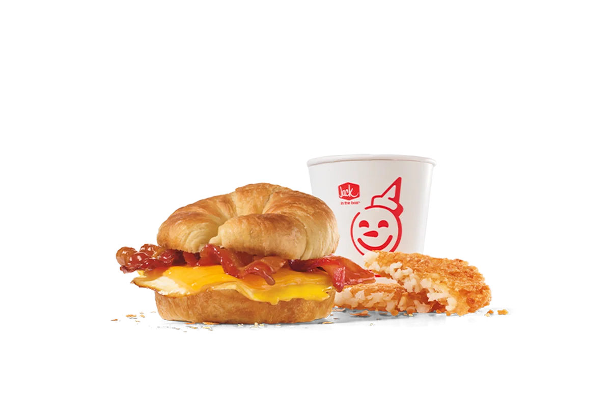 Maple Candied Bacon Croissant Sandwich Combo