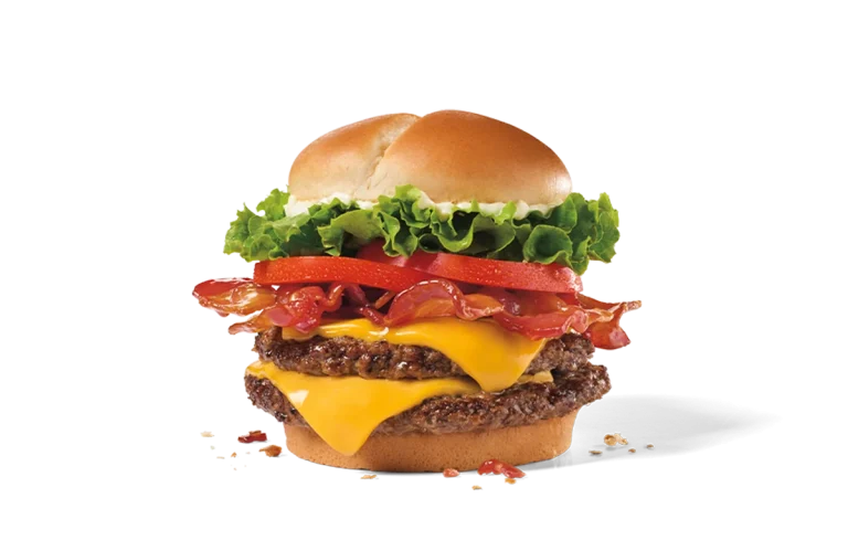 Maple Candied Bacon Double Cheeseburger
