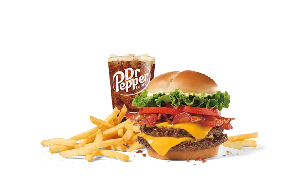 Maple Candied Bacon Double Cheeseburger Combo
